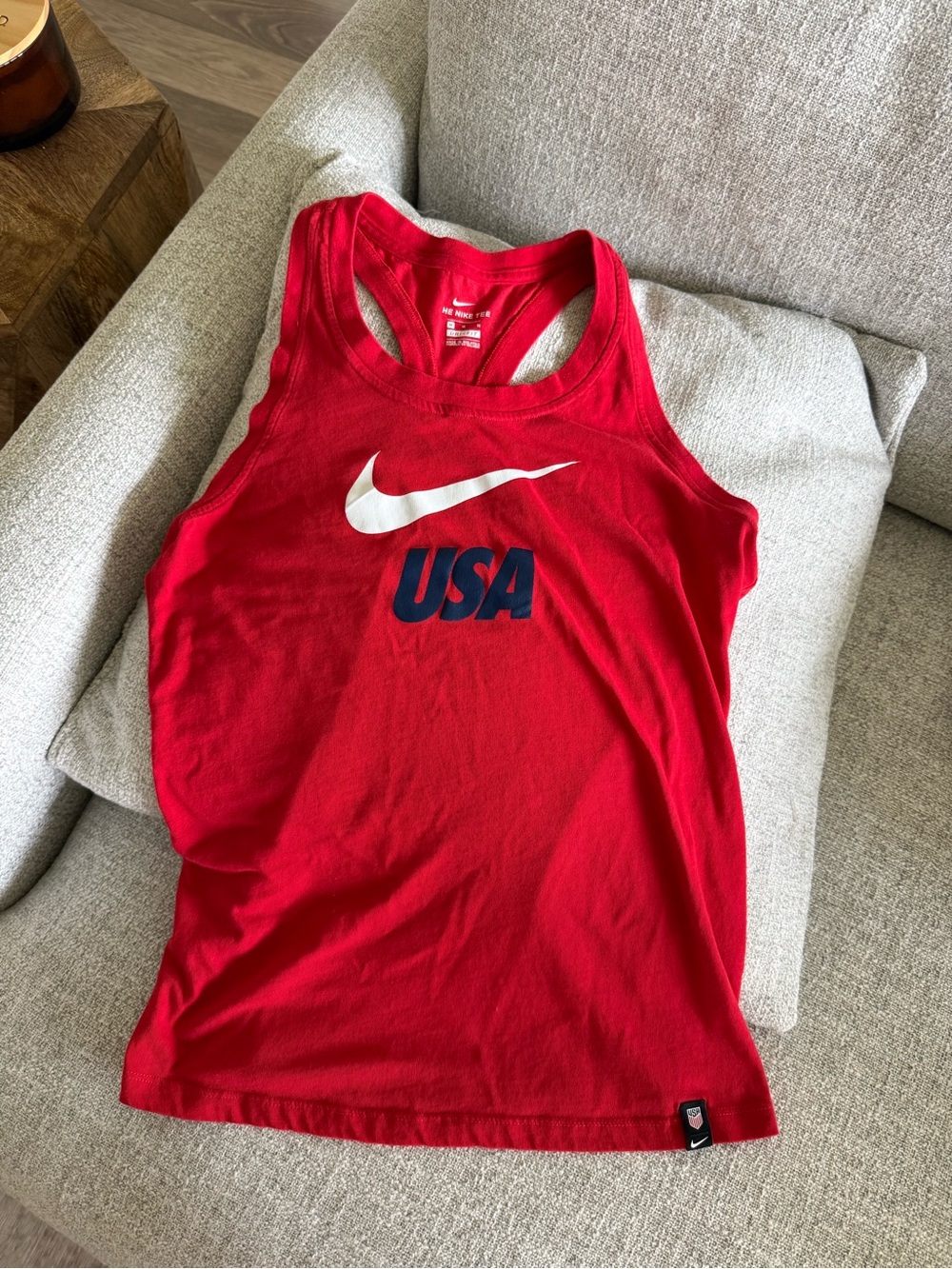 Nike Red USA Tank Top